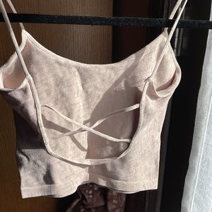 Powder Pink Crop Top